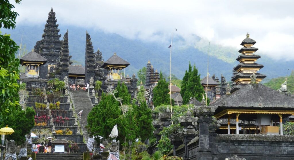 Private transport to Besakih Temple by Bali private driver with scenic mountain views