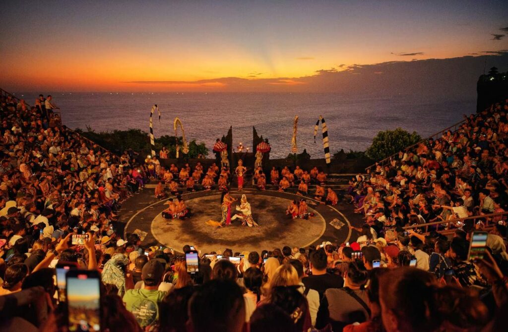 uluwatu private driver watch Traditional Kecak and Fire Dance performance