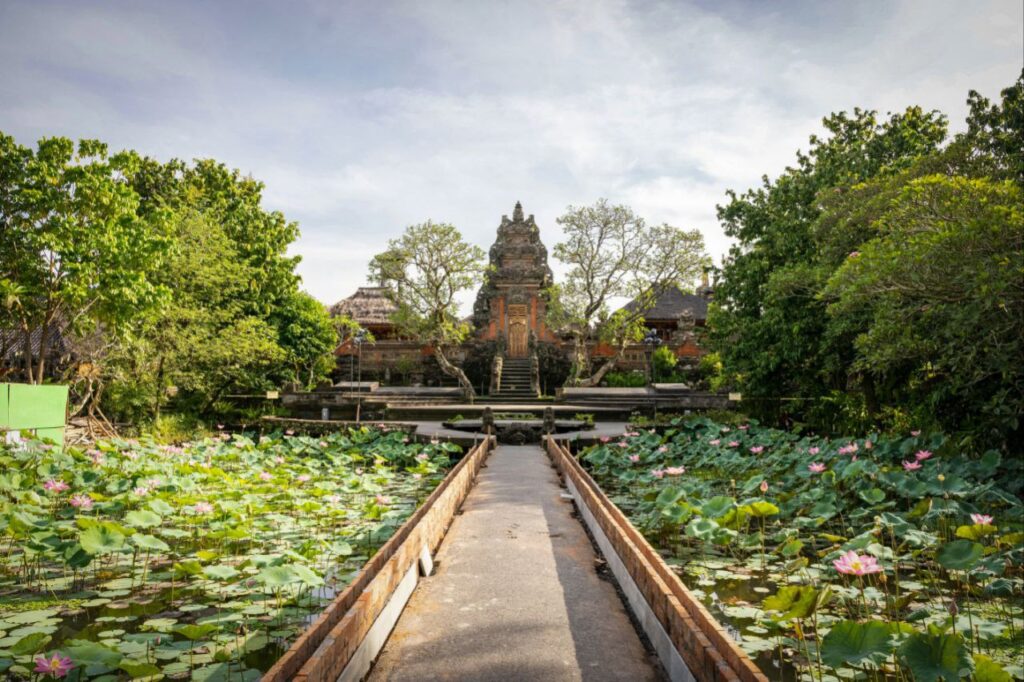 bali itenarary private driver at saraswati temple ubud