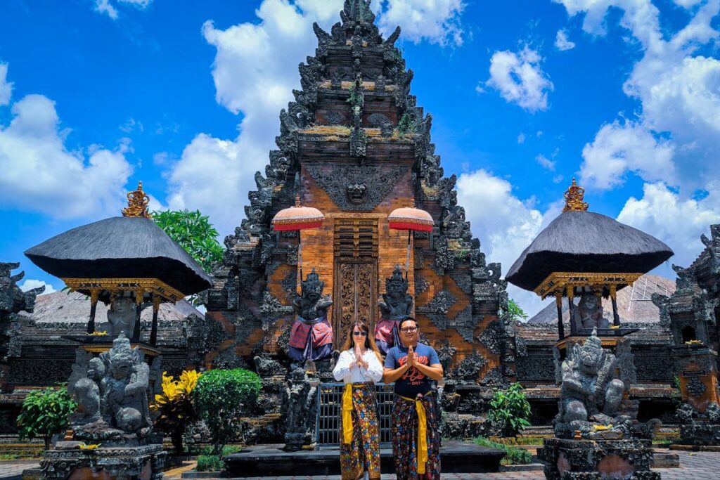 Main entrance gate of Batuan Temple Ubud with Ubud Private Driver tour