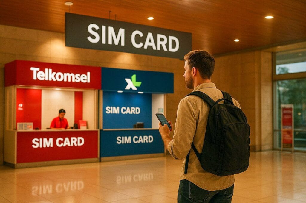 bali sim guide Official mobile provider stores in Bali.