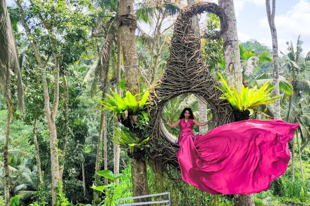 ubud jungle swing tour with private driver