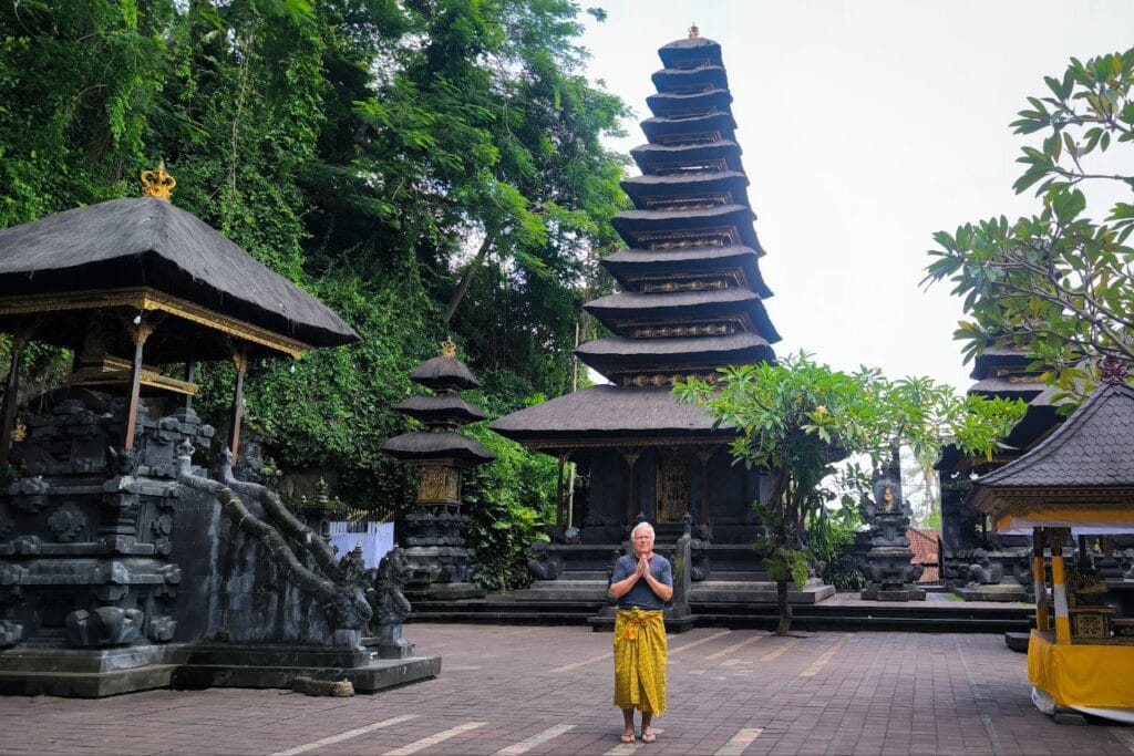 bali driver and guide at Goa Lawah Temple East Bali
