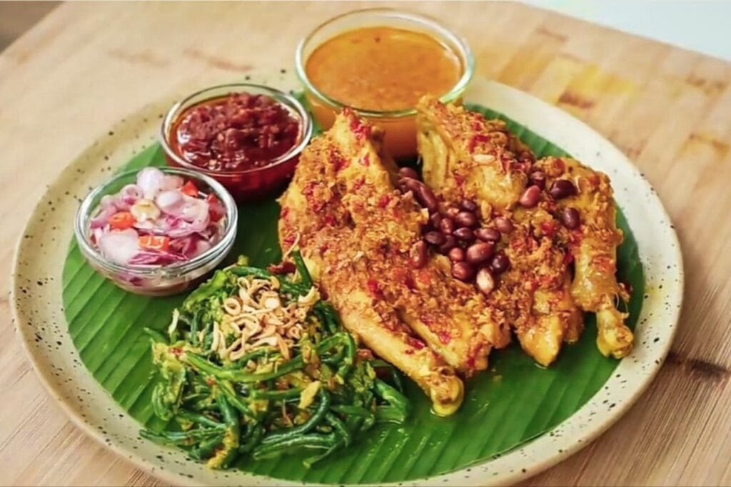 authentic Bali food served at a local warung in Ubud