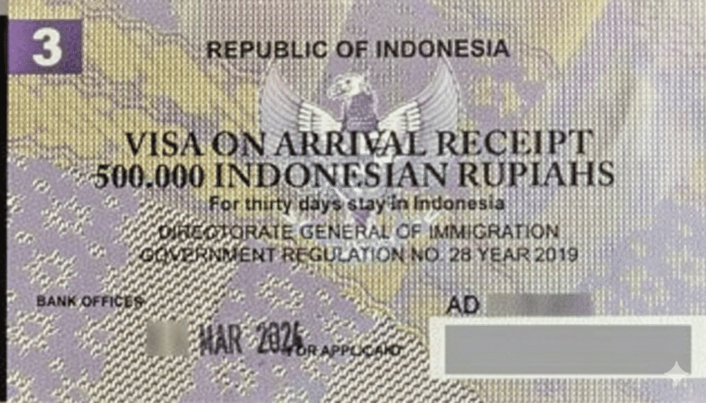 bali tourist visa update passport and indonesia visa stamp