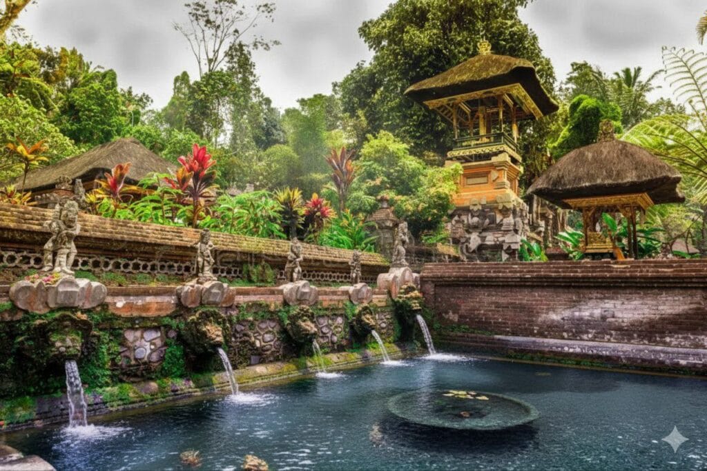 Gunung Kawi Sebatu Temple sacred water pool Ubud Bali