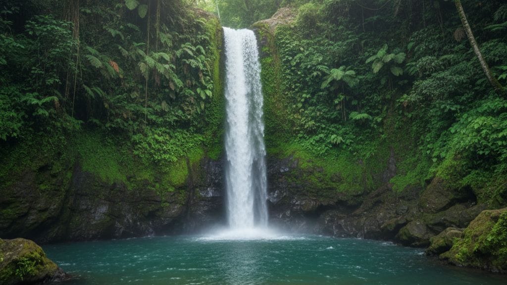 best waterfall ubud peaceful tibumana waterfall bali jungle