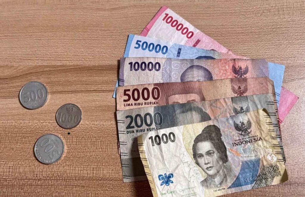 Indonesian Rupiah banknotes used as Bali currency