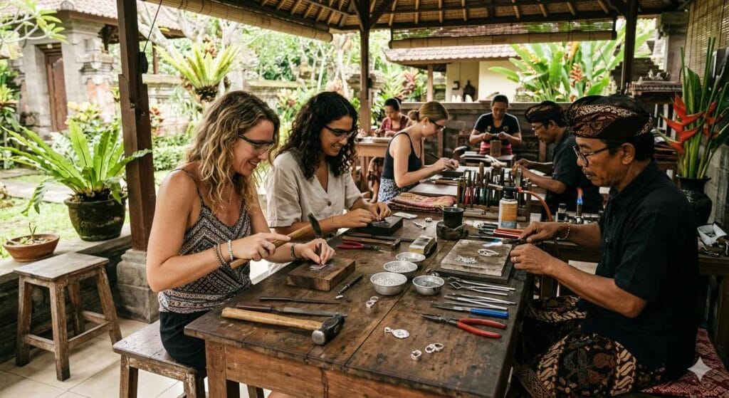 ubud bali silver class jewelry making workshop