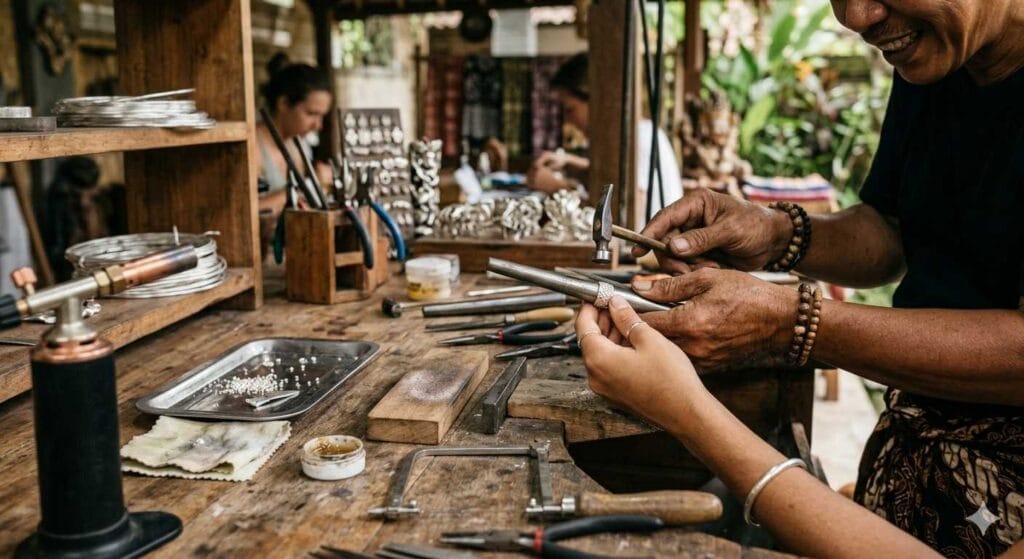ubud bali silver class handmade jewelry experience