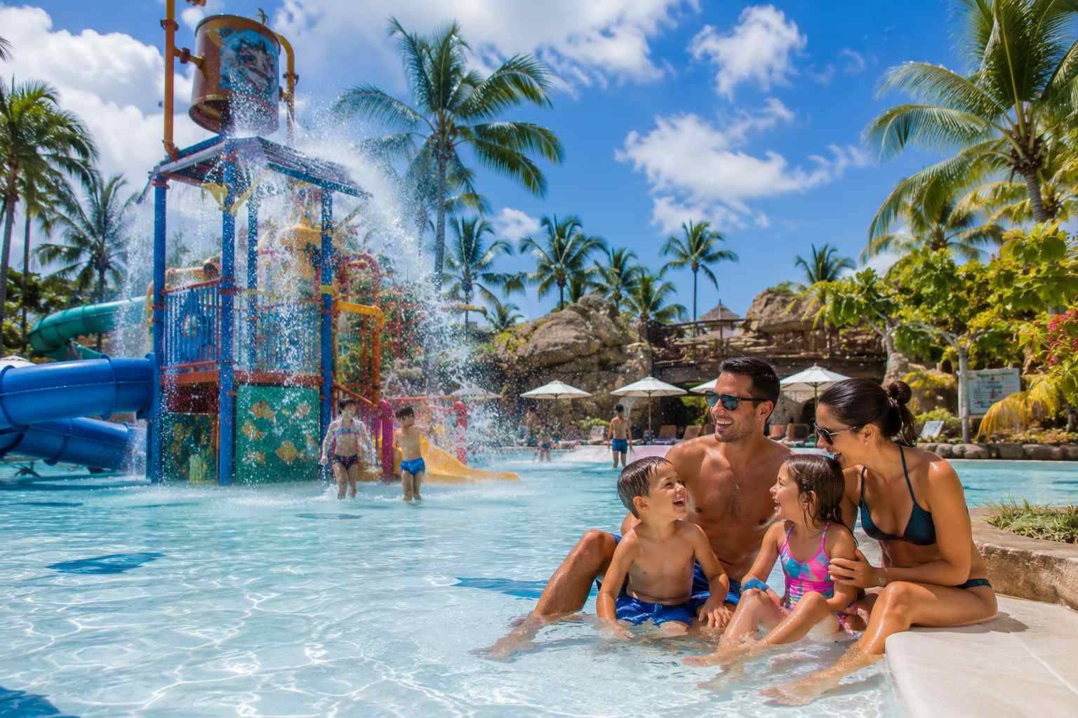 Best Waterparks in Bali for families with children enjoying pools and water slides