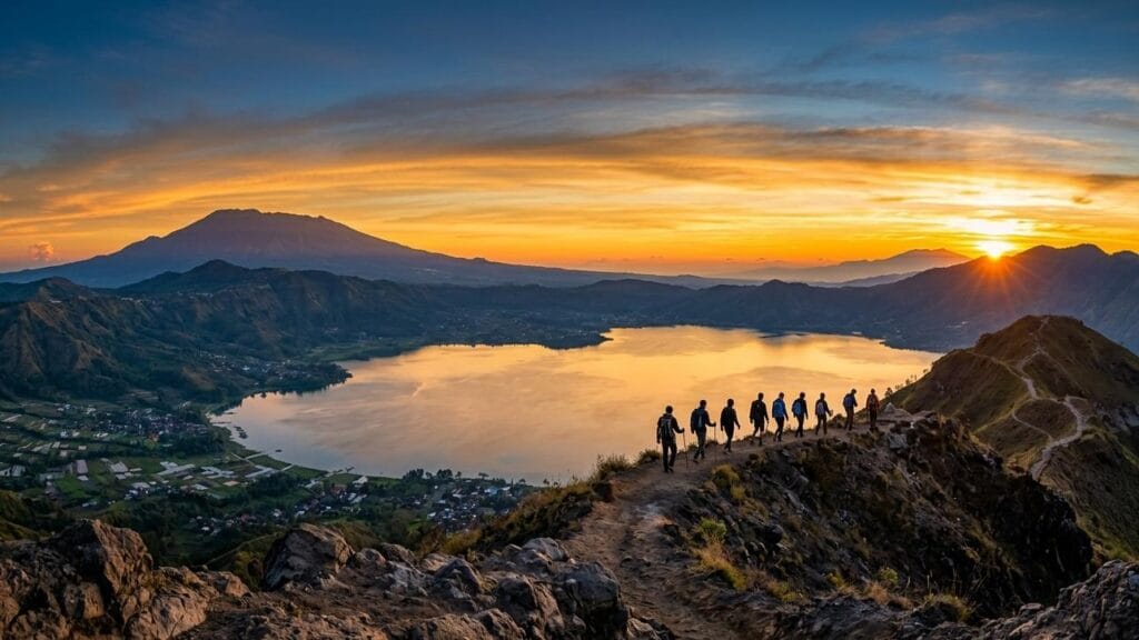 bes sunrise in bali at mount batur