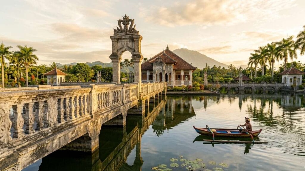 taman ujung water palace beautiful view