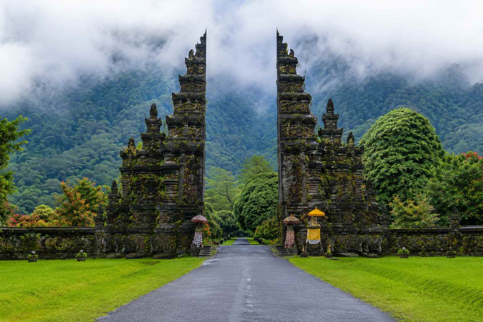 Gitgit Waterfall Private Driver on a North Bali tour including Handara Gate and Ulun Danu Temple