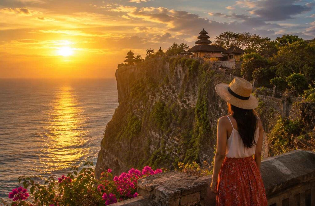 Best day trip from Seminyak at Uluwatu Temple during a Bali day trip