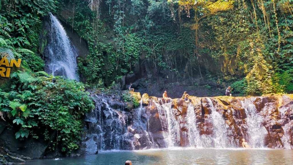Taman Sari Waterfall Bali travel destination near Ubud